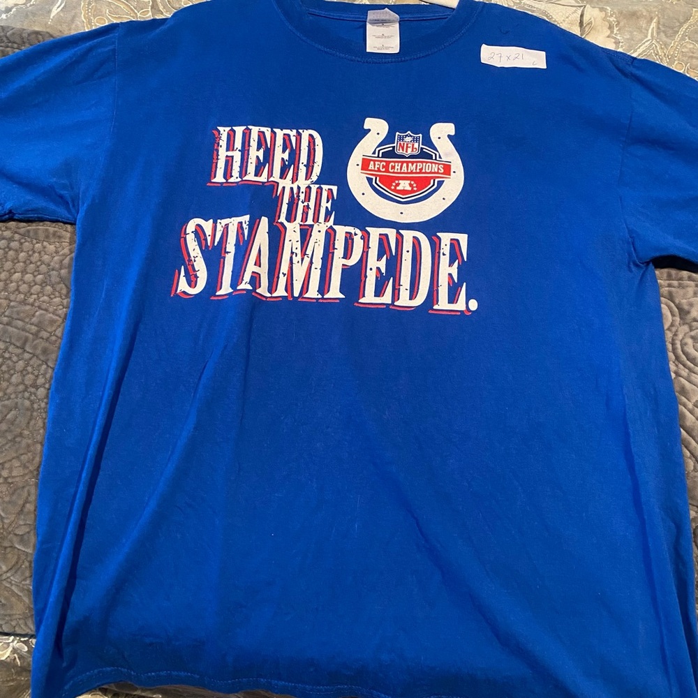 Size Large Indianapolis Colts AFC Champions Shirt